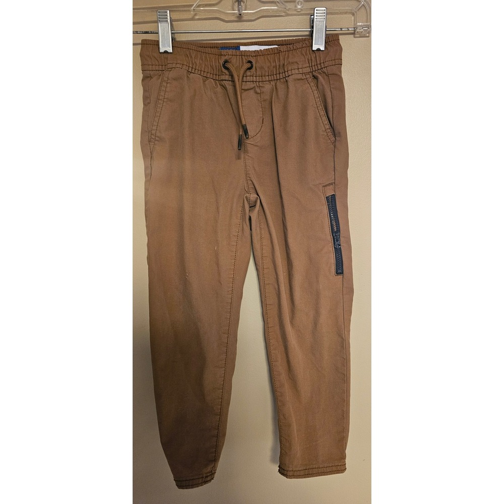 Old Navy Boys XS (5) Tech Taper Quick Dry Jogger Pants Brown Casual